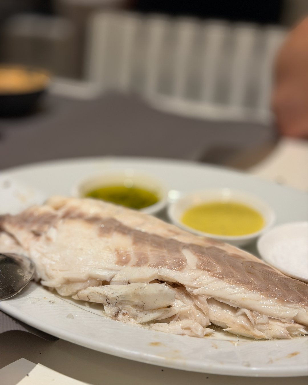 Whole Greek Sea Bass at Bakalaki