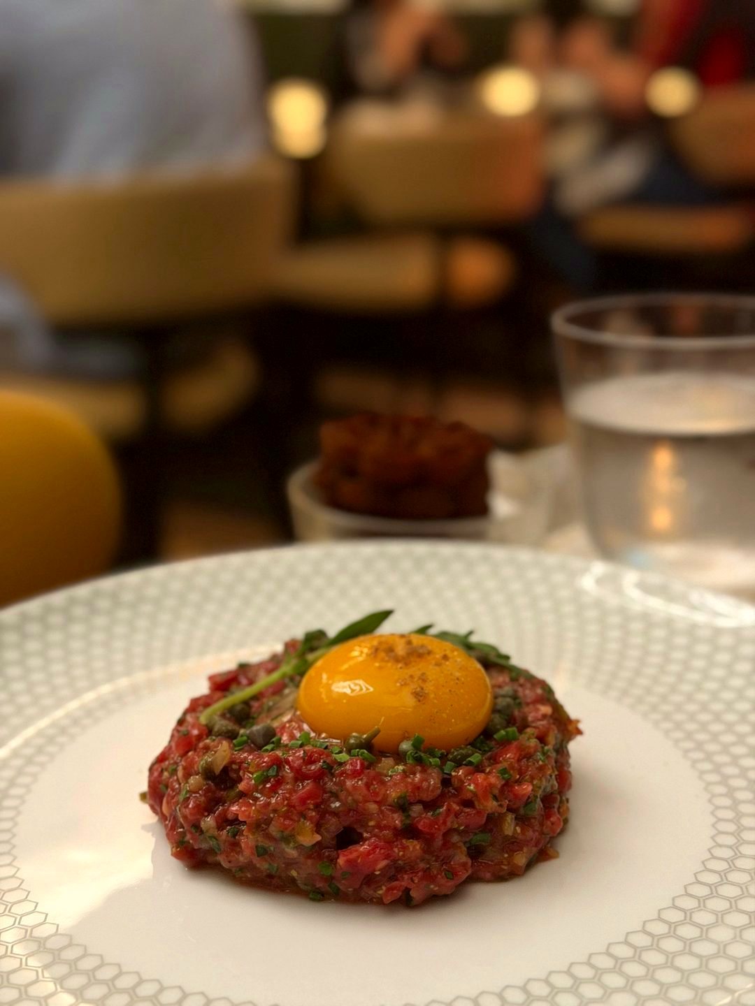 Hand-Cut Steak Tartare at Fine Dining
