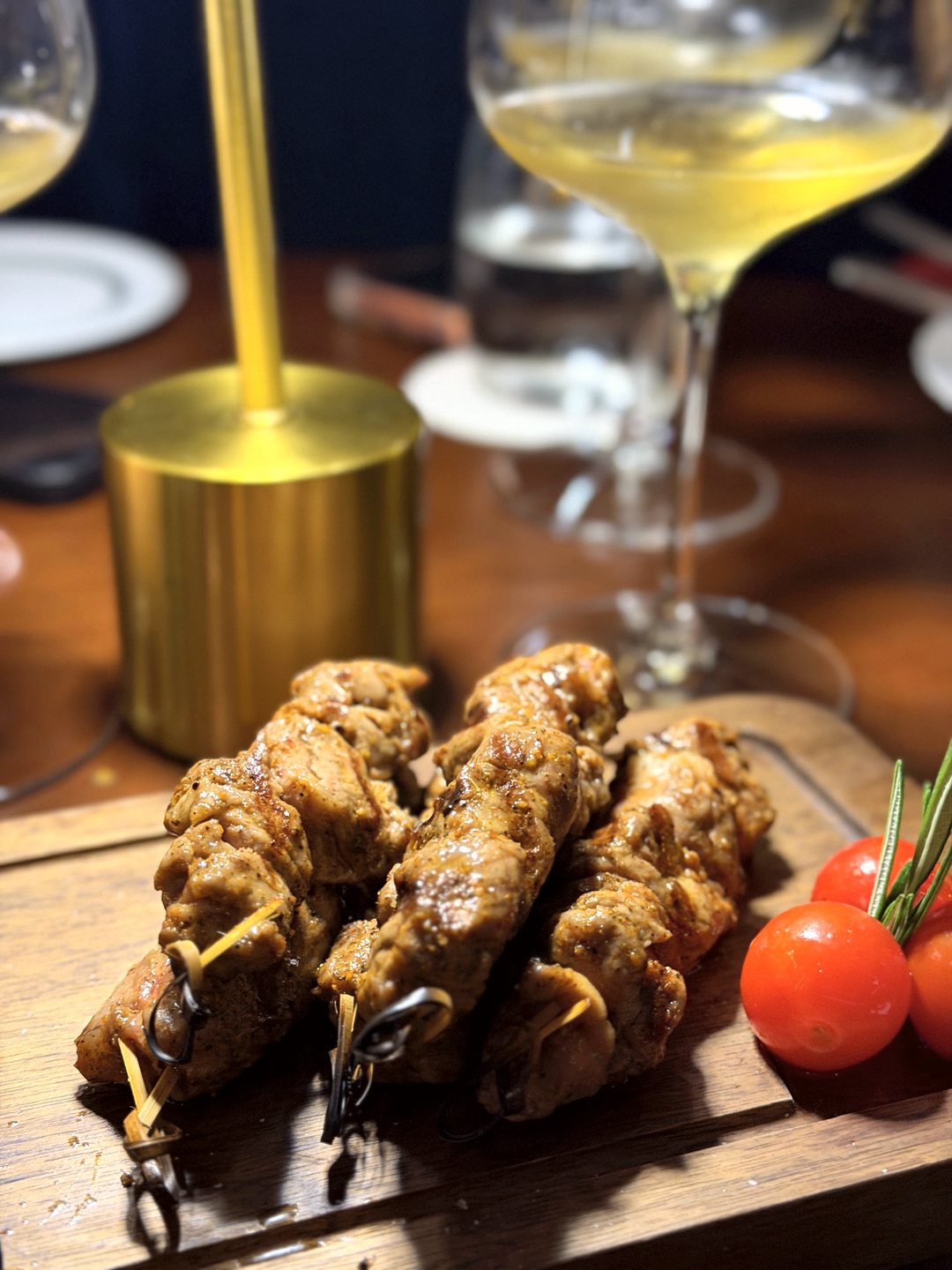 Charred Skewers & Chilled Wine at Capasso