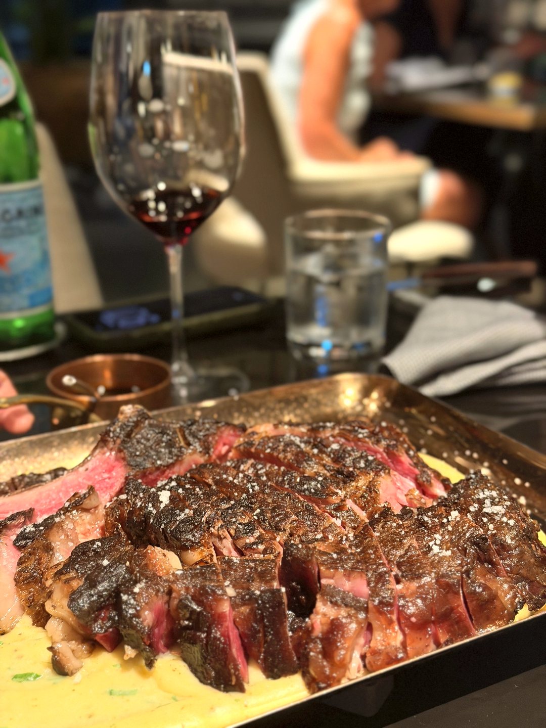 Steak on Bone Marrow Mash at Butcher's Block